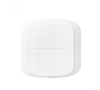 pour TUYA pour ZIGBEE Smart Switch 2 Gang sans fil, interrupteur de scène ABS pour l'automatisation de la maison intelligente, compact blanc 5 x 5 x 3 cm (WIFI)