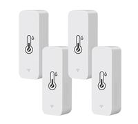 pour Tuya pour Zigbee Thermomètre Hygromètre Intelligent, Pack de 4 Thermomètre Hygromètre pour Zigbee, Détecteur de Température et d'Humidité sans Fil pour Serre Domestique