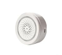 pour Tuya Sirène Alarme Intelligente Sonore et Lumière Alarme WiFi 100dB avec Capteur Température Humidité Lumière Strobe