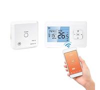 pour Tuya Thermostat intelligent programmable 3 A sans fil Wifi Contrôle par application de téléphone Thermostat d'ambiance Contrôleur de température pour chauffage au sol