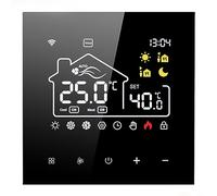 pour Tuya Thermostat intelligent WiFi programmable intelligent avec écran tactile LCD, climatisation 2 en 1 et panneau de chauffage au sol