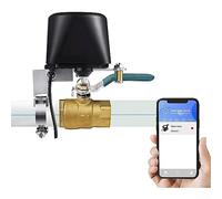 pour Tuya Vanne d'eau Wi-Fi Smart Water Valve, LED domotique Smart Control Water/Gas Valve, étanche, affichage de l'heure, Timing-EU