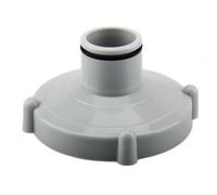Pour tuyau de piscine Intex Adaptateur avec connexion de type vis pour aspirateur et système de filtration en couple (Gris)
