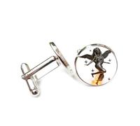 Pour Un Ami Ou Un Comptable, Symbole Magique D'Ange Flamboyant En Vierge, Style Heavy Metal, Avec Une Touche De Chance. Boucle De Manchette Personnalisée, Accessoire De Chemise, Cadeau Parfait Pour