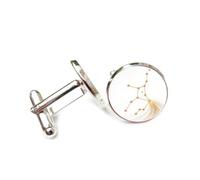 Pour Un Ami, Symbole De La Ligne D'Étoile De La Vierge, Flux De Particules Dynamique, Signe Du Zodiaque Vierge, Boucle De Manchette Personnalisée, Accessoire De Chemise, Cadeau Pour Un Mari Comptab
