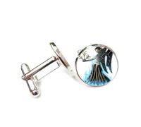 Pour Un Ami, Symbole De L'Ange De Feu De La Vierge, Art Heavy Metal Galactique, Signe Du Zodiaque Vierge (Douze Signes), Boucle De Manchette Personnalisée, Accessoire De Chemise, Cadeau Pour Un Mari