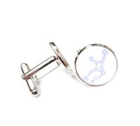 Pour Un Ami, Symbole De L'Étoile Brillante De La Vierge, Diffraction Spectrale, Vierge (Les Douze Signes Du Zodiaque), Boucle De Manchette Personnalisée, Accessoire De Chemise, Cadeau Pour Un Mari