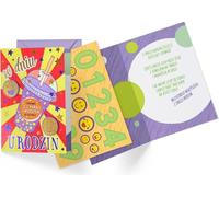 Pour un anniversaire commun - Carte DK-1135 avec numéros interchangeables, parfaite pour les fêtes de jeunes Créez des souvenirs spéciaux avec chaque ajout