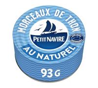 Pour un déjeuner rapide et savoureux, optez pour les Morceaux de Thon au Naturel PETIT NAVIRE - Lot de 4