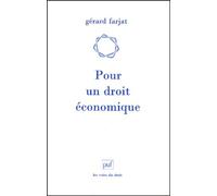 Pour Un Droit Économique