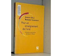 POUR UN ENSEIGNEMENT DE L ORAL
