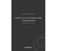 Pour un fictionnalisme conséquent Entretiens avec Patrice Vibert - Jean-Pierre Cléro - Hermann - broché - Essai