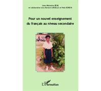 Pour Un Nouvel Enseignement Du Français Au Niveau Secondaire