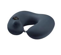 Pour un oreiller de cou, pour la forme u, une pression gonflable portable de la soie de glace, pour les voyages en avion, la voiture, le rail à haute vitesse (Azure Bleu)