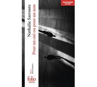 Nathalie Sarraute – Pour un oui ou pour un non – Théâtre – Poche – Gallimard