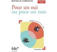 Nathalie Sarraute – Pour un oui ou pour un non – Bac 2025 – Poche (Gallimard)
