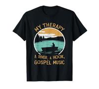 Pour un père chrétien | MY THERAPY A RIVER A HOOK GOSPEL MUSIC T-Shirt