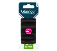 Pour un réveil tout en douceur, choisissez les élastiques à cheveux fin noir GLAMOUR STYLE, lot de 30 sans métal pour un maintien délicat - Lot de 3