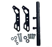 Pour un support d'équilibre robuste pour guidon de moto | Alliage d'aluminium, peint noir, monté à l'avant, installation directe, ajustement universel