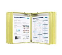 Pour un usage professionnel, système de référence de table mural, dossier de bureau à rabat en métal avec 20 poches d'affichage, format lettre