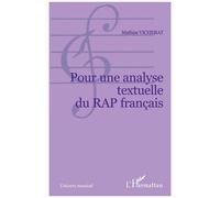Pour une analyse textuelle du rap français – L'Harmattan