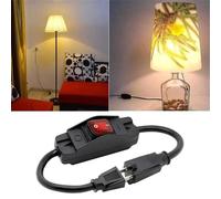Pour une application en extérieur avec indicateur LED rouge 25 A, interrupteur à bascule Dpst 125 V, cordon en ligne 16 a 250 V / noir