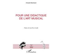 Pour une didactique de l'art musical
