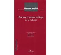 Pour une économie politique de la richesse N° 156-157 - Richard Sobel - L'harmattan - broché - Revue