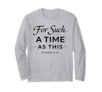 pour Une époque comme Celle-ci Esther 4:14 Bible Faith Scripture Manche Longue