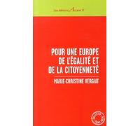 Pour Une Europe De L'égalité Et De La Citoyenneté