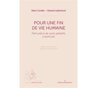 Pour une fin de vie humaine Petit précis de soins palliatifs à domicile - Alain Cordier - Hermann - broché - Essai