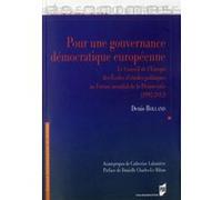 Pour une gouvernance democratique europeenne Pur (Auteur)