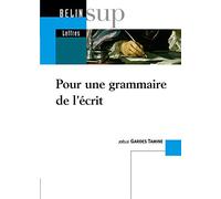 Pour une grammaire de l'écrit