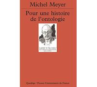 Pour une histoire de l'ontologie