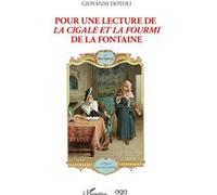 Pour une lecture de la cigale et la fourmi de la Fontaine - Giovanni Dotoli - L'harmattan - broché - Essai