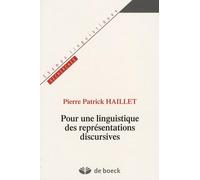 Pour une linguistique des représentations discursives