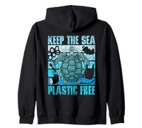 pour Une Mer sans Plastique Gratuit Pollution Plastique Sweat à Capuche