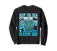 pour Une Mer sans Plastique Gratuit Pollution Plastique Sweatshirt