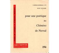 Pour Une Poétique Des "Chimères" De Nerval