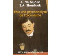Pour une psychanalyse de l'alcoolisme