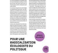 Pour une radicalisation écologiste du politique - Arnaud Milanese - Le Bord De L'eau Eds - broché - Essai