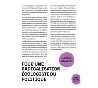 Pour Une Radicalisation Écologiste Du Politique
