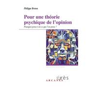 Pour une théorie psychique de l'opinion Pourquoi pense-t-on ce que l'on pense ? - Philippe Breton - Eres - broché - Essai