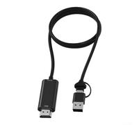 Pour USB-C pour vidéo pour carte de capture 4K, entrée 4K, boîtier en | Résolution d'entrée 4K, sortie 1080p 60 fps, qualité d'image cristalline, idéale pour les enregistrements de jeu