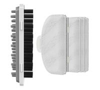 pour Uwant Y100 / Y100 Steam : Large Brosse Double Face (Caoutchouc/Soies Dures) & Brosse en Velours avec 4 de Rechange