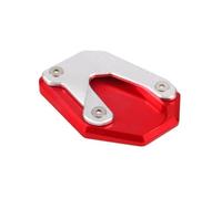 Pour V-STORM Pour 800DE Pour VSTROM Pour 800DE Pour 1050DE 2023-2024 Béquille De Moto Pied Béquille Latérale Rallonge Plaque De Support Agrandir Pied Coussin(Red)