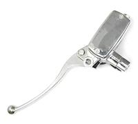 Pour Valkyrie Pour GL 1500 Pour VT Pour Shadow 1100 Pour VTX 1300 1800 Pour VTX 1800 25 Mm Maître-cylindre Frein Levier Embrayage Ensemble Poignée Leviers Embrayage(Left silver 14)