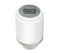 Pour vanne de radiateur thermostatique intelligente Zigbee, fonctionne avec l'application Tuya/Life, programmable hebdomadaire, modes manuel/automatique/température, TRV blanc pour chauffage