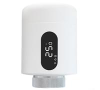 Pour vanne thermostatique intelligente compatible Zigbee pour systèmes de chauffage avec commutation automatique manuelle et cycle autonettoyant de deux semaines