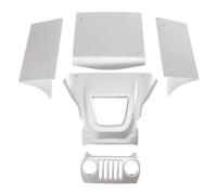 Pour Vanquish H10 Optic Sparco Yokohama RTR 1/10 Kit Panneaux Carrosserie Aluminium Arceau Sécurité - Pièces D'amélioration Crawler RC Accessoires Voiture Rc(Silver)